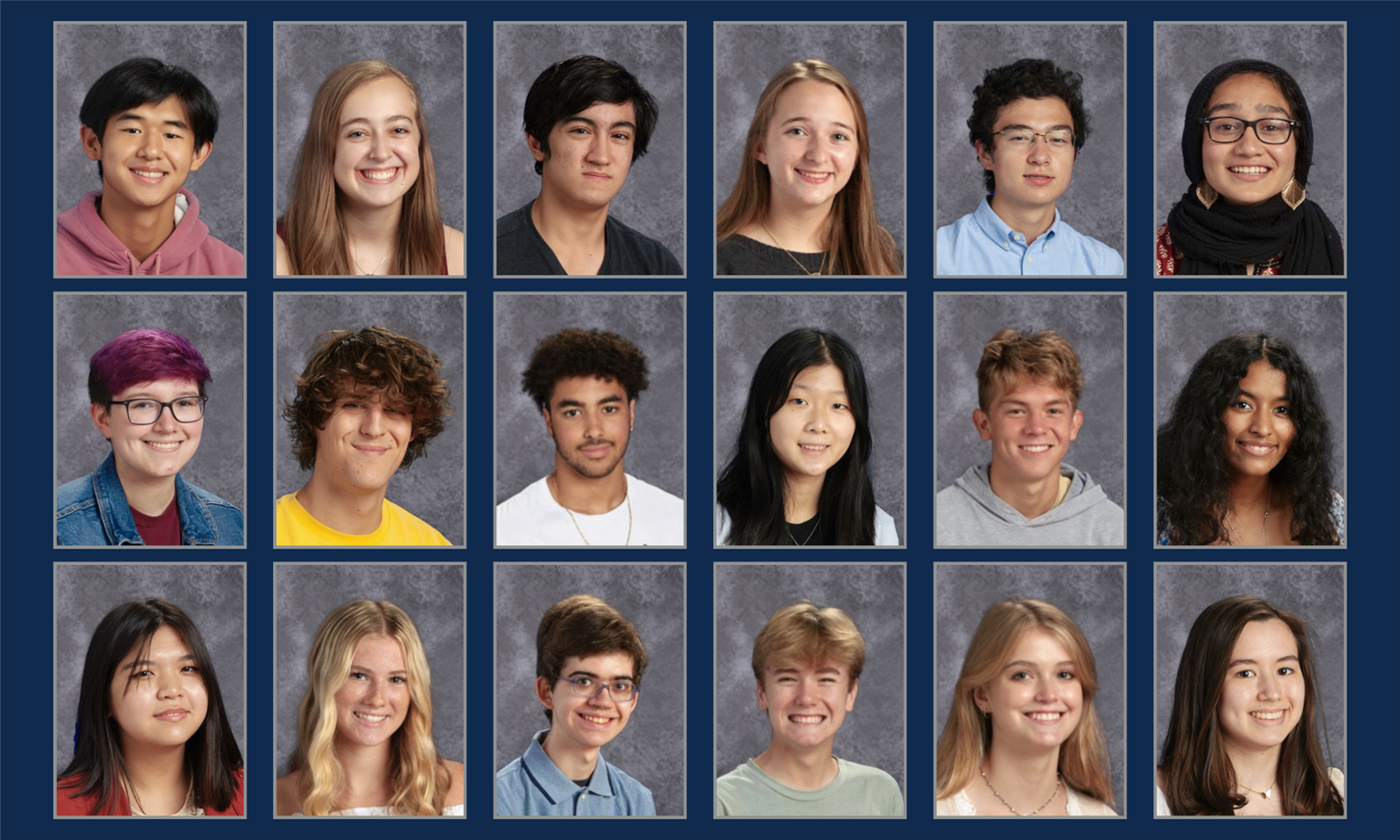 National Merit Semifinalists head shots
